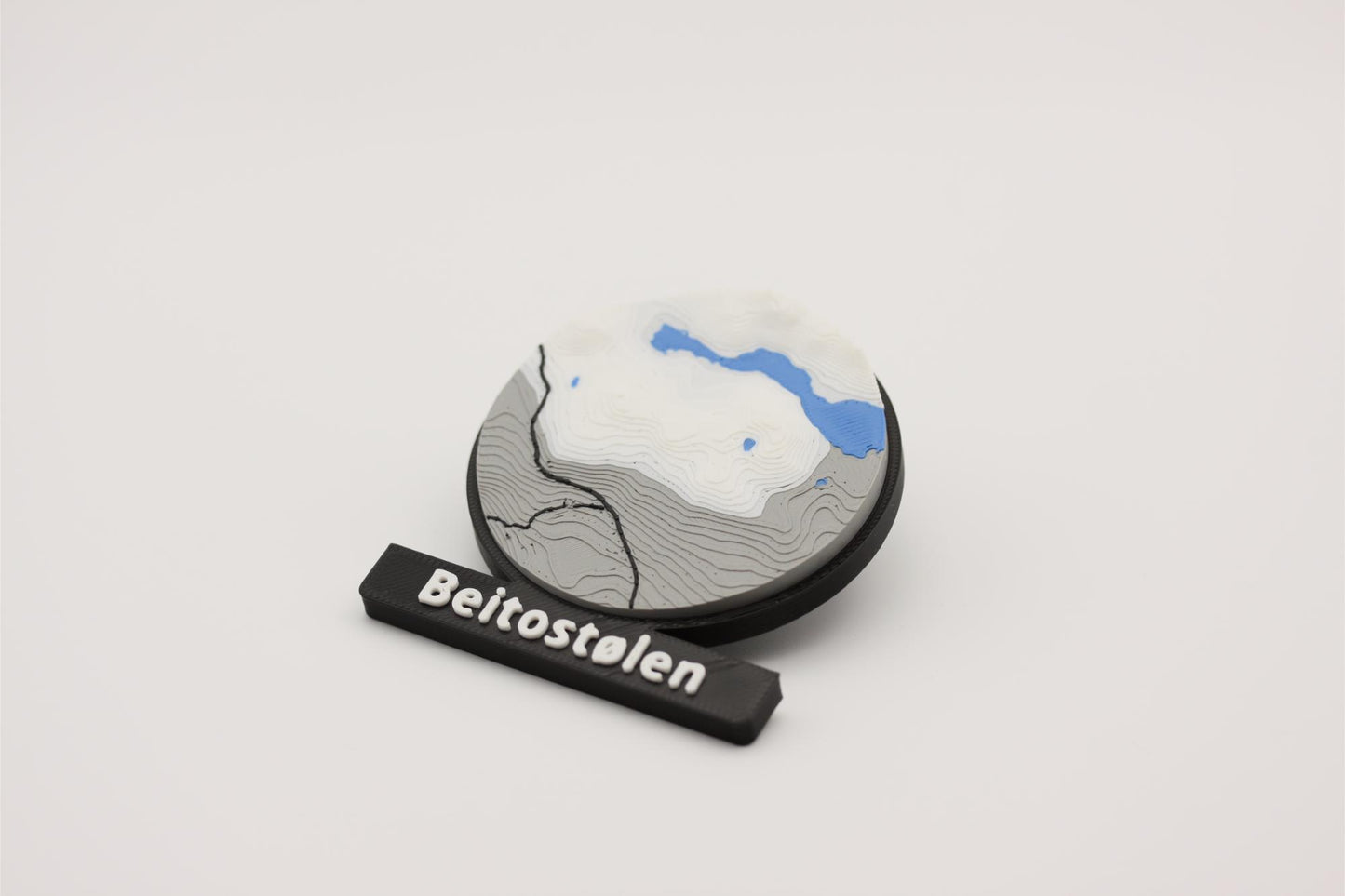 Beitostølen - Kjøleskapsmagnet med 3D-kart