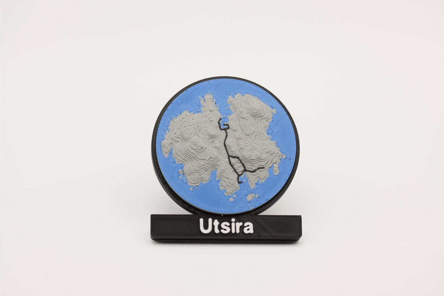 Utsira - Kjøleskapsmagnet med 3D-kart