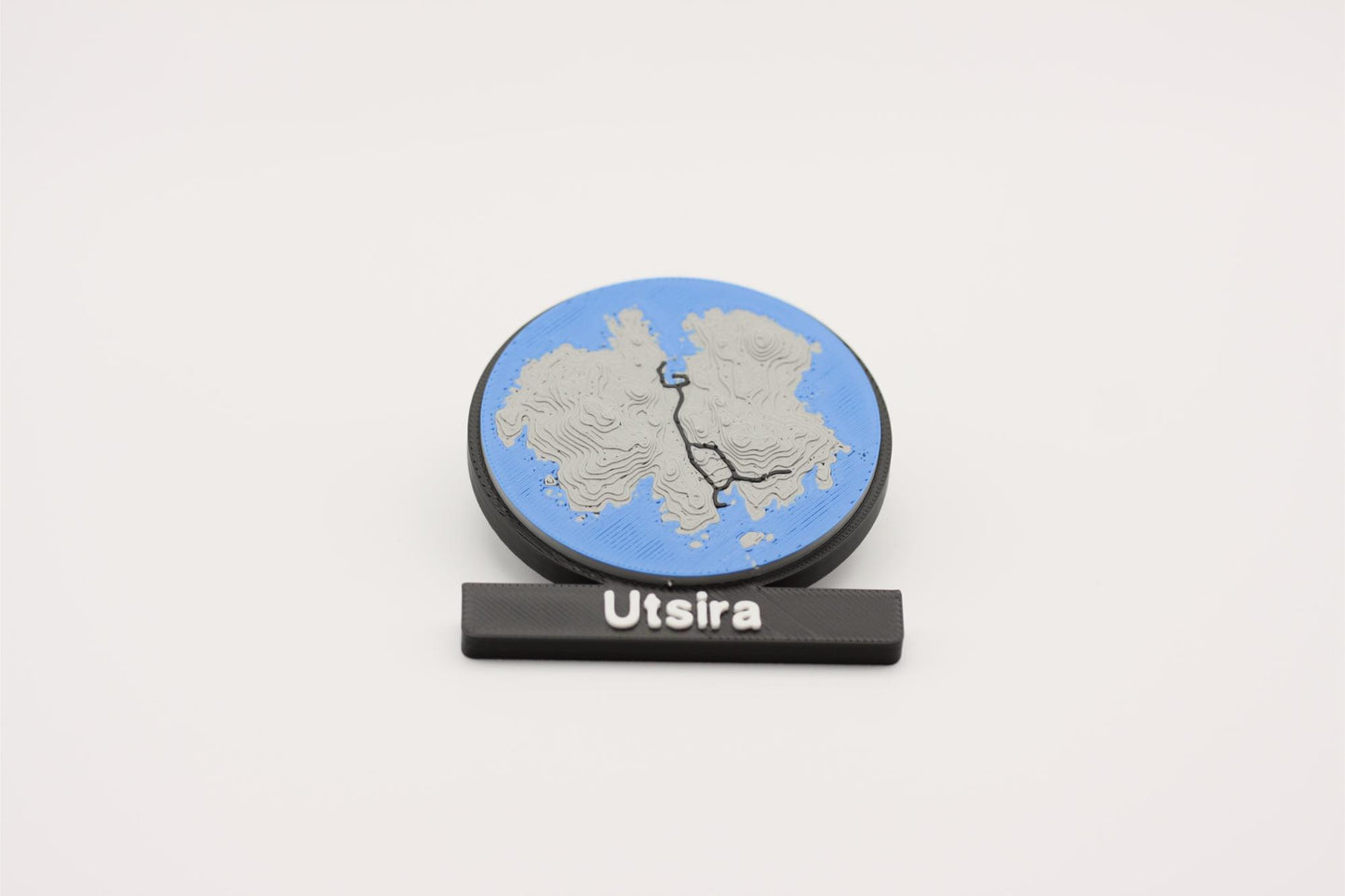 Utsira - Kjøleskapsmagnet med 3D-kart