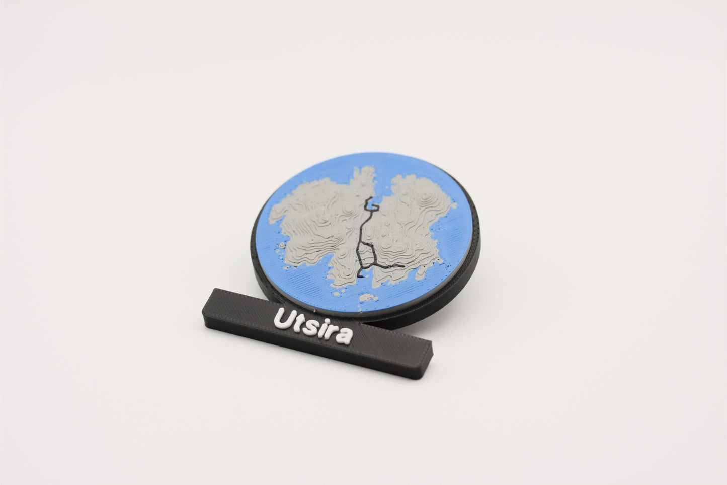 Utsira - Kjøleskapsmagnet med 3D-kart