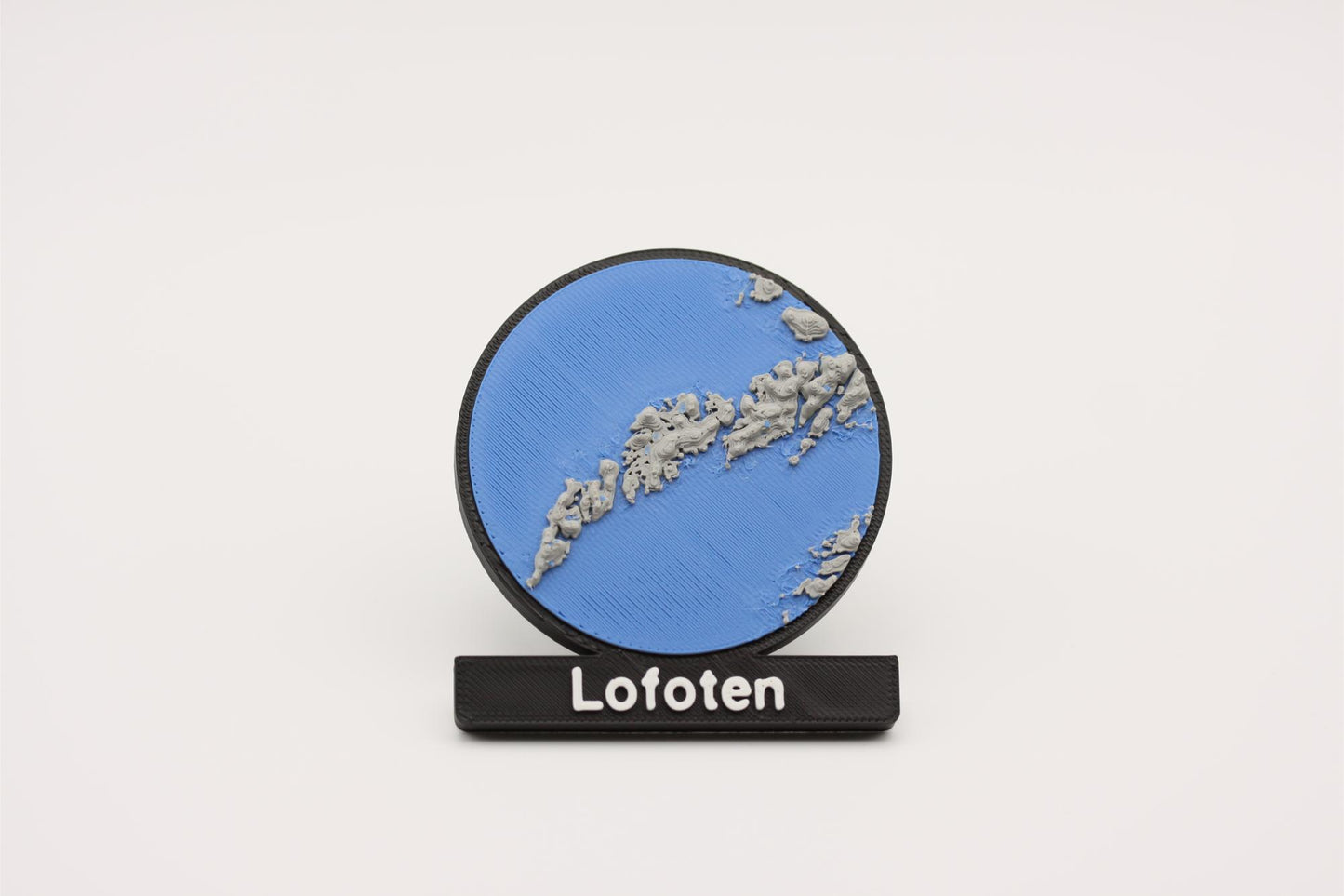 Lofoten - Kjøleskapsmagnet med 3D-kart