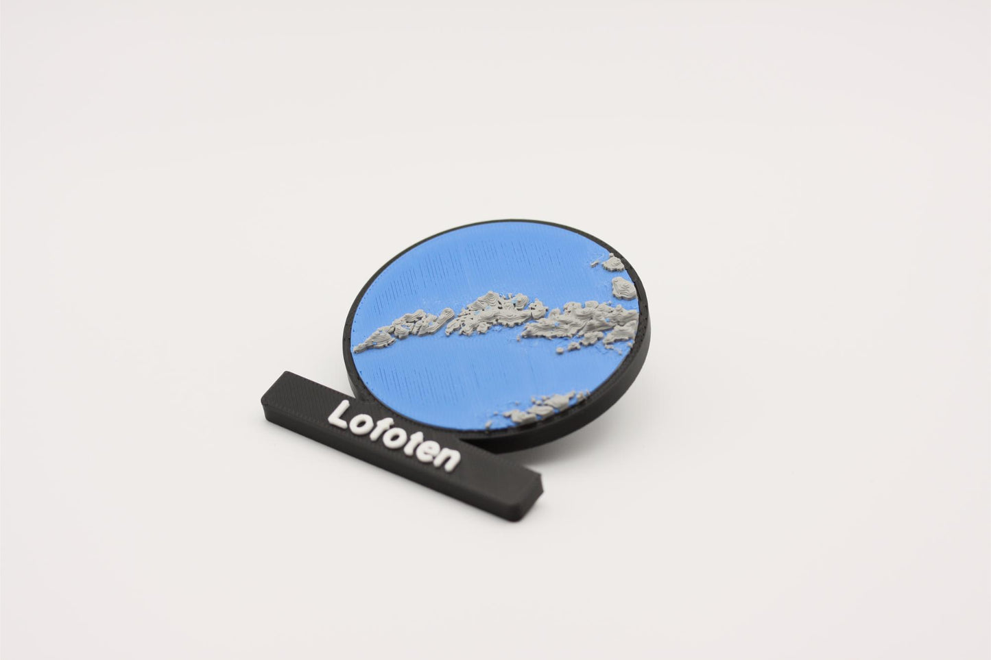 Lofoten - Kjøleskapsmagnet med 3D-kart